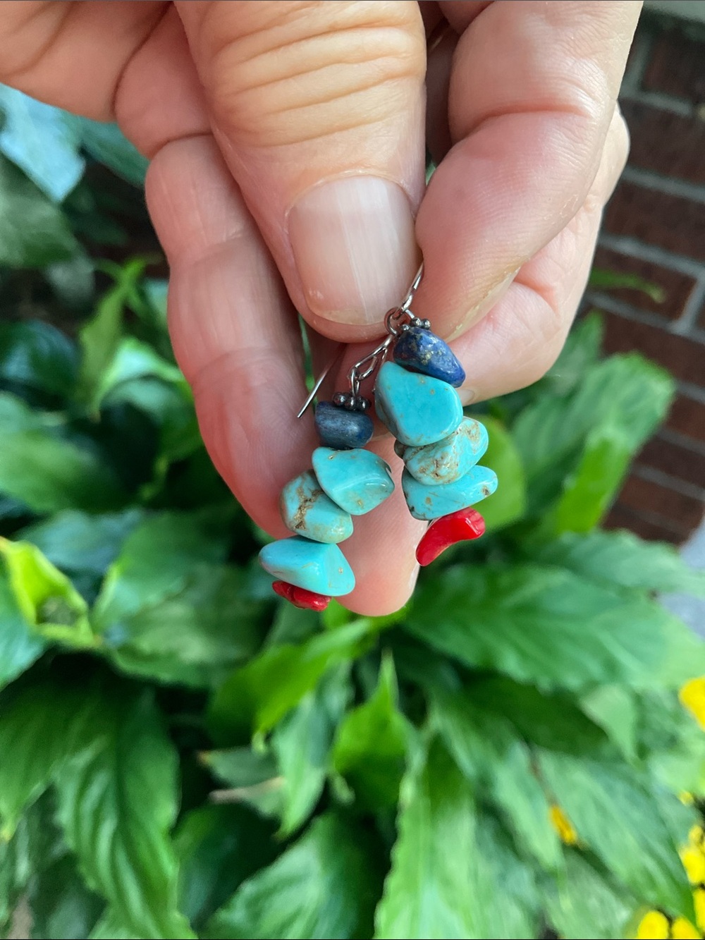 Turquoise earrings - Picture 2 of 5